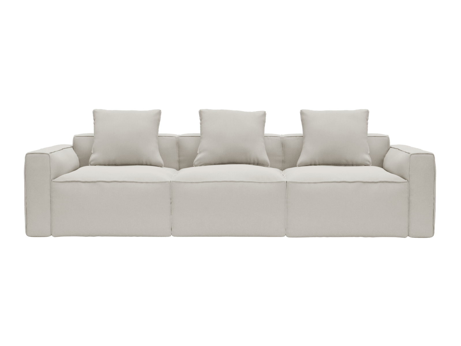 Riley Apt Santa Fe Sand Sofa - 3 Seater color Santa Fe Sand