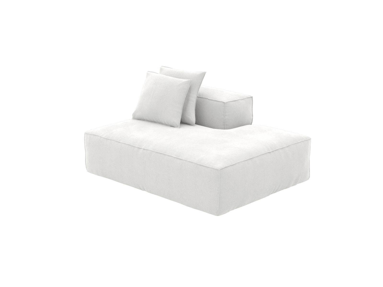 Riley Muse Frost Terminal Right Sofa Module color Muse Frost