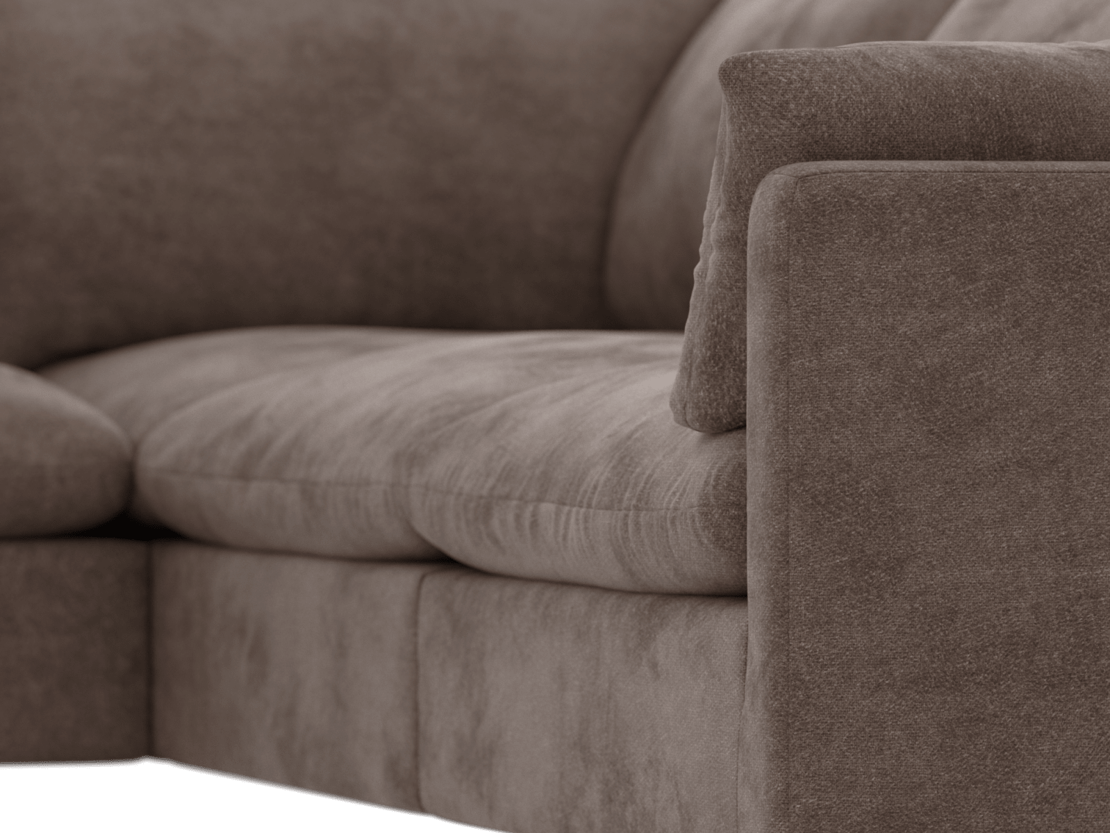 Willow Muse Mink Corner Sofa - 4 Seater LAF Terminal color Muse Mink