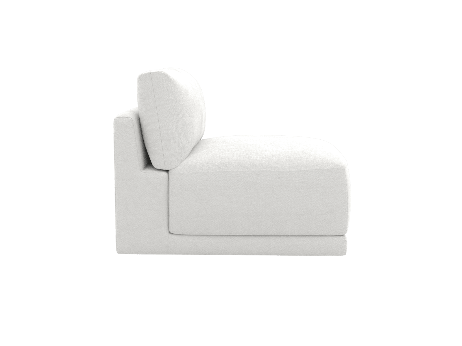 Haven Muse Frost 1 Seater Armless Sofa Module color Muse Frost