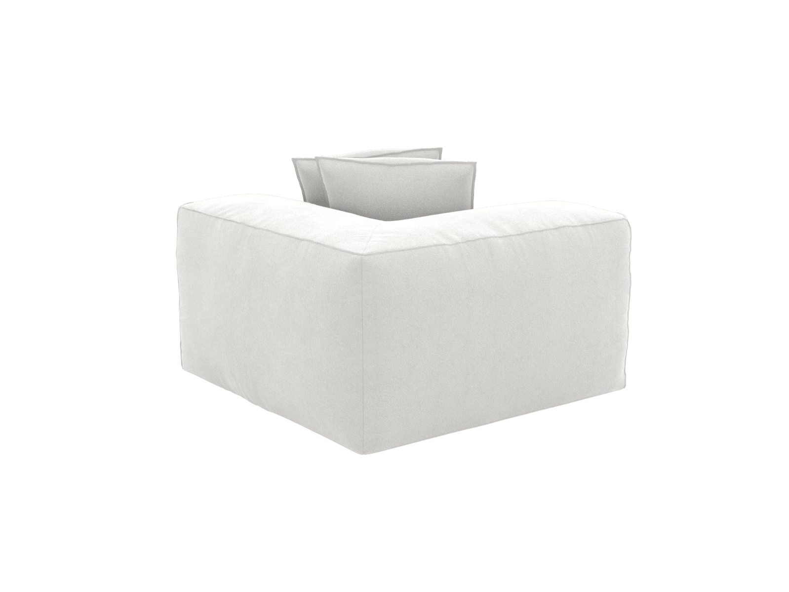 Riley Muse Frost Corner Sofa Module color Muse Frost