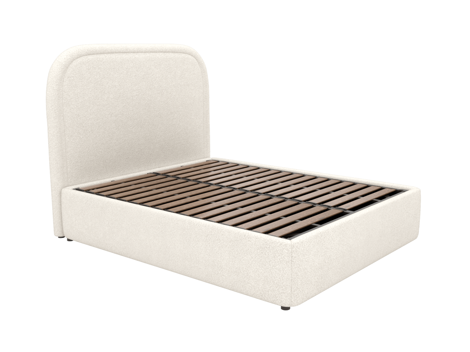 Libby Leo Gas Lift Bed Boucle Ivory color Boucle Ivory