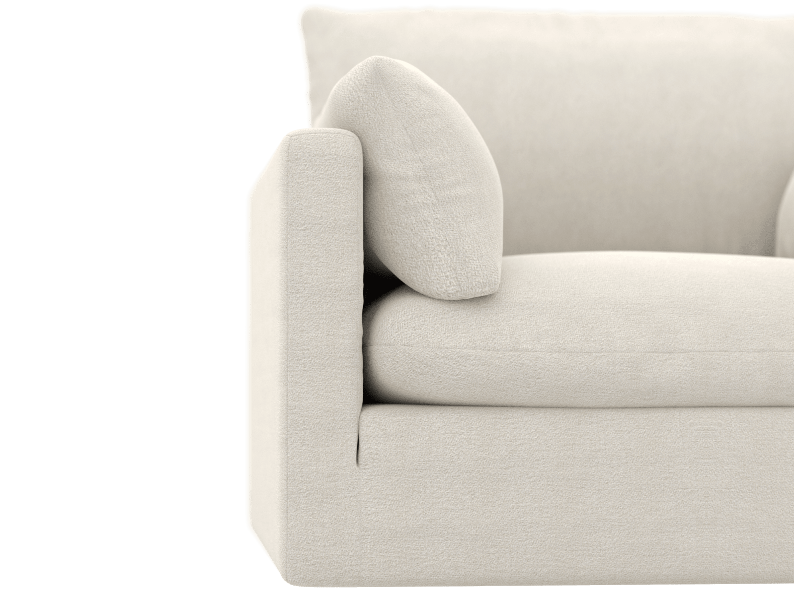 Willow California Ivory Armchair color California Ivory