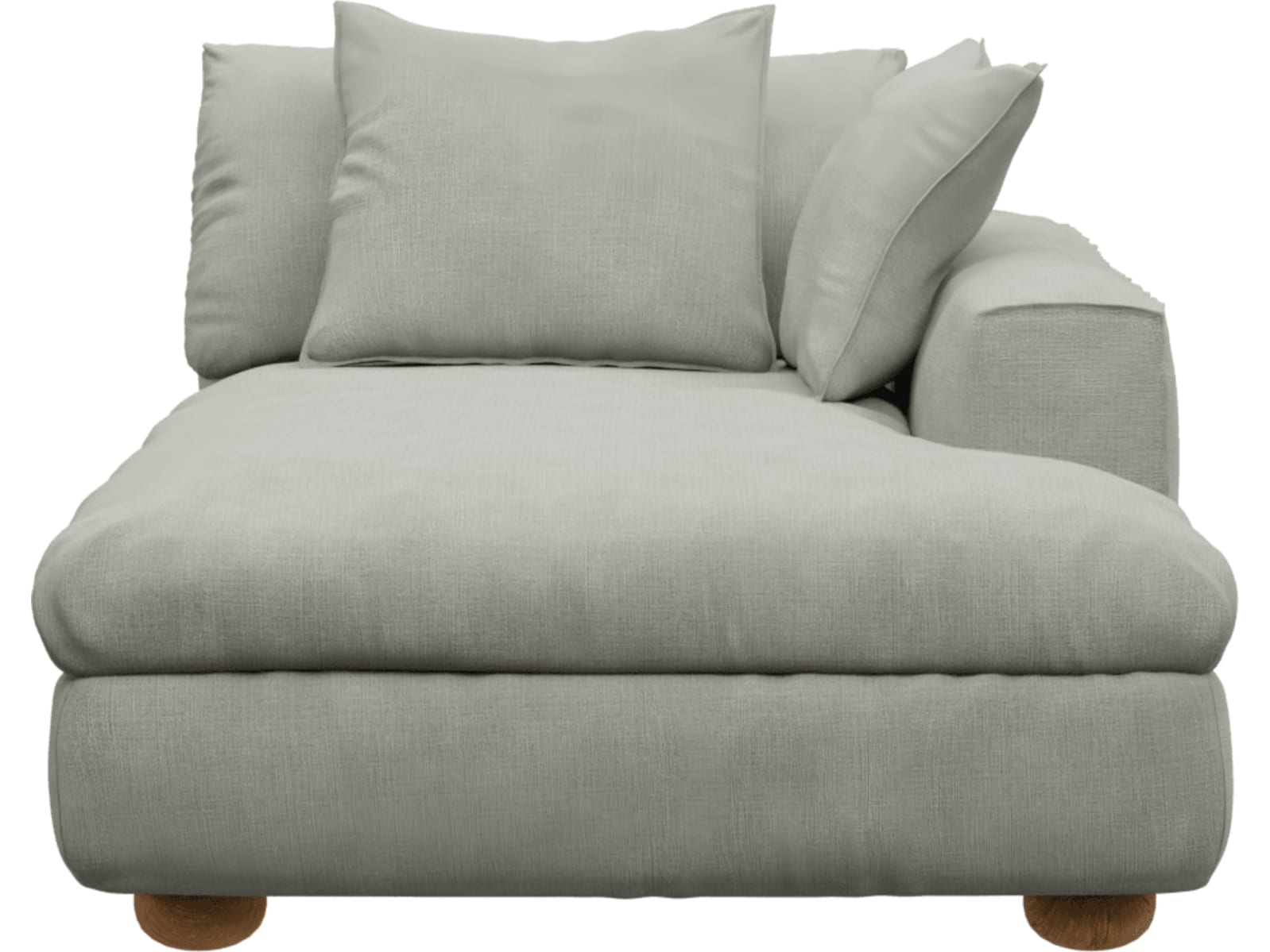 Tully Sofa Modules Slip Covers Toorak Pebble color Toorak Pebble