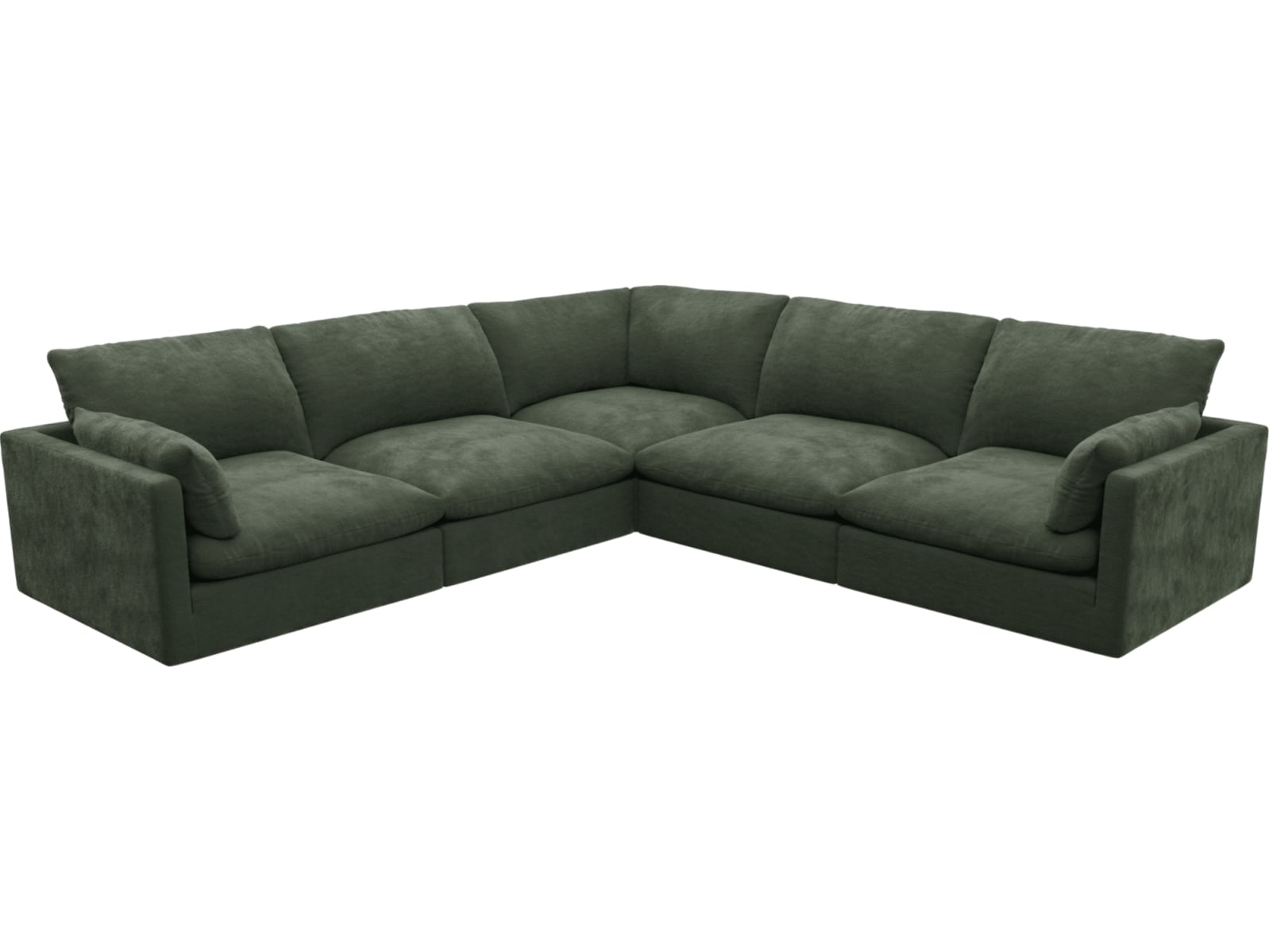 Willow Muse Forest Corner Sofa - 5 Seater color Muse Forest