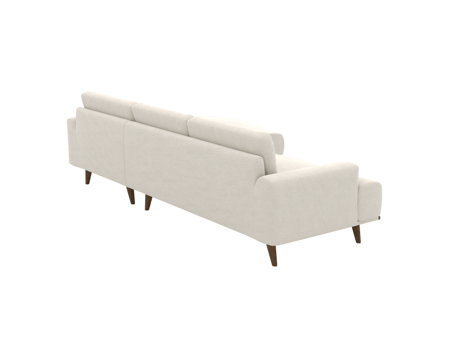 Dane California Ivory Chaise Sofa - 3 Seater color California Ivory