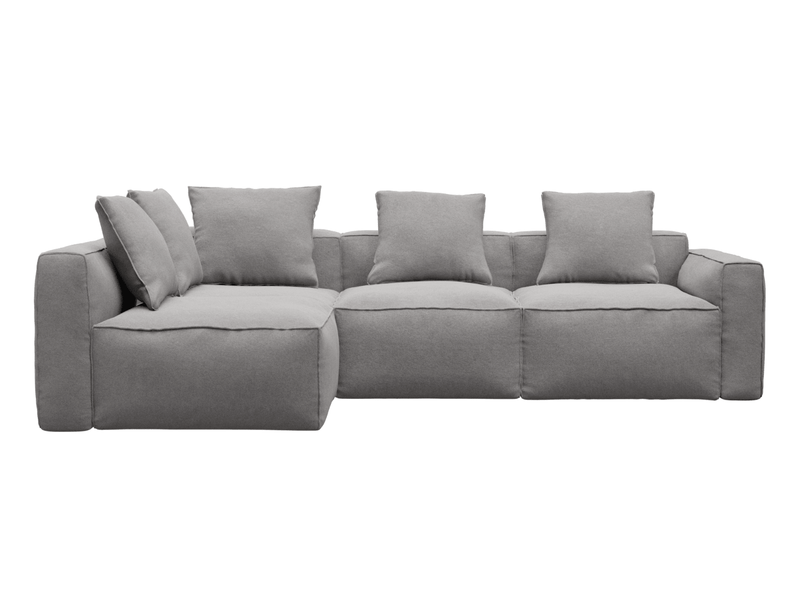 Riley Apt View Steel Corner Sofa - 4 Seater LAF Terminal color View Steel