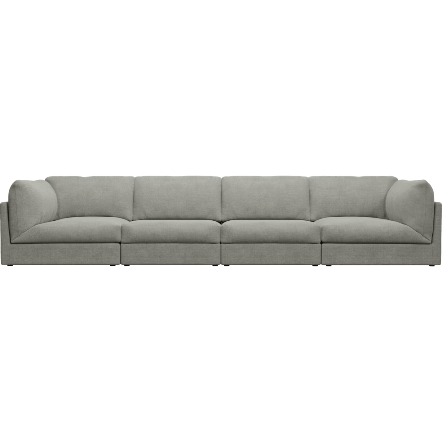 Finley Toorak Pebble Modular Sofa - 4 Seater color Toorak Pebble