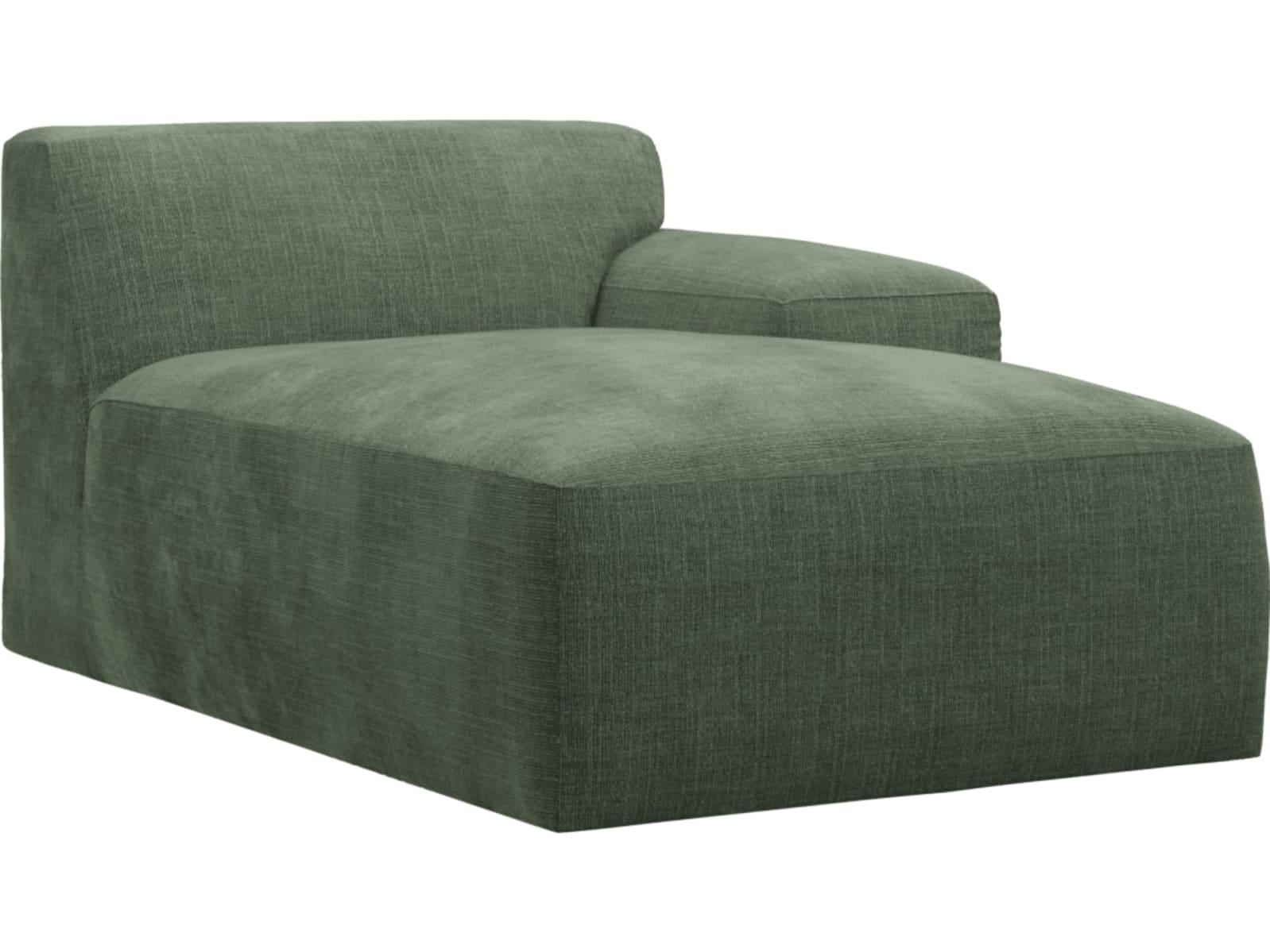 Copenhagen Tribute Dark Jade Right Arm Facing Chaise Module color Tribute Dark Jade