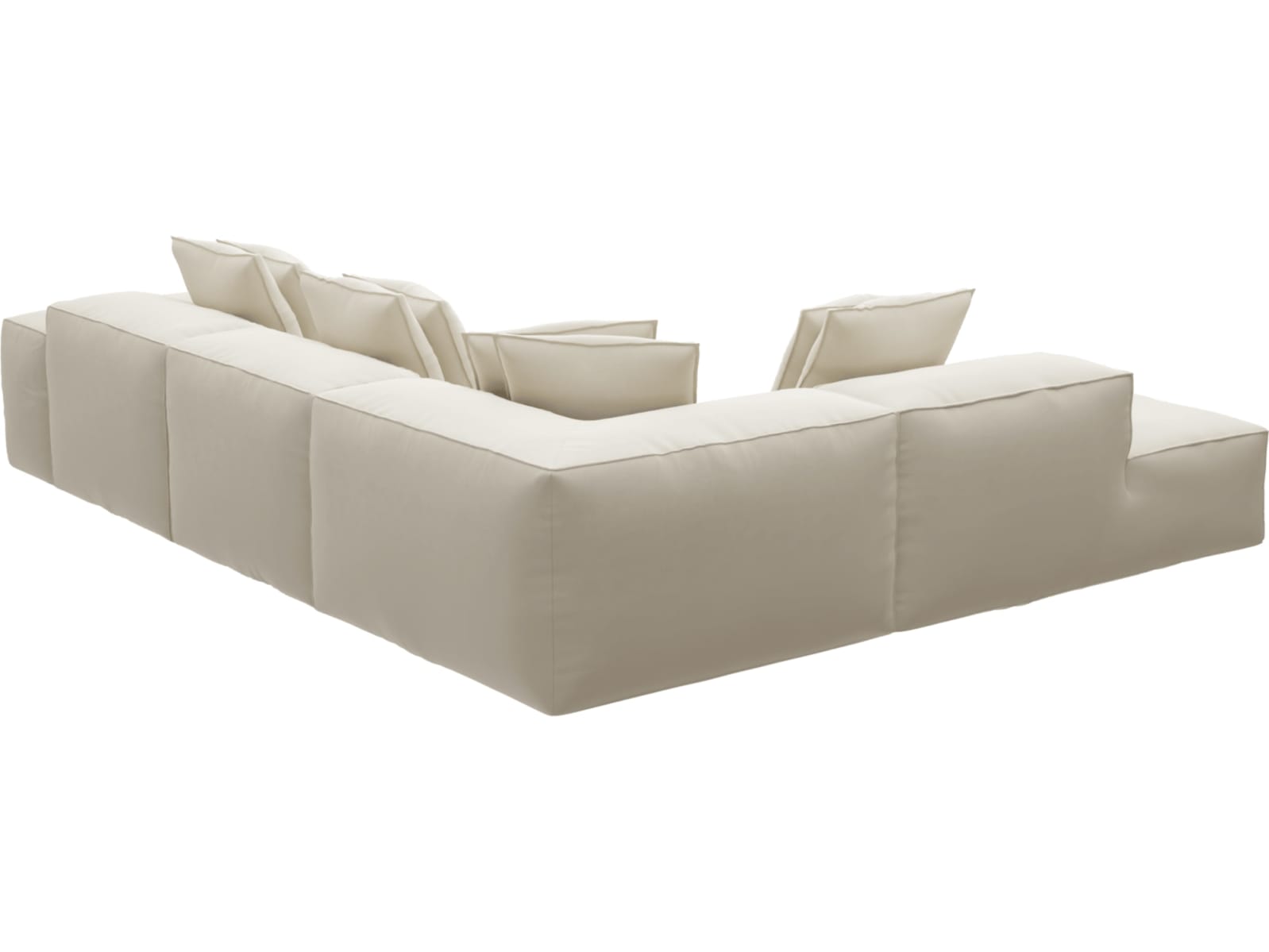 Riley Alpine Mist Modular Sofa - Arm, 2x Armless, Corner, Left Terminal color Alpine Mist