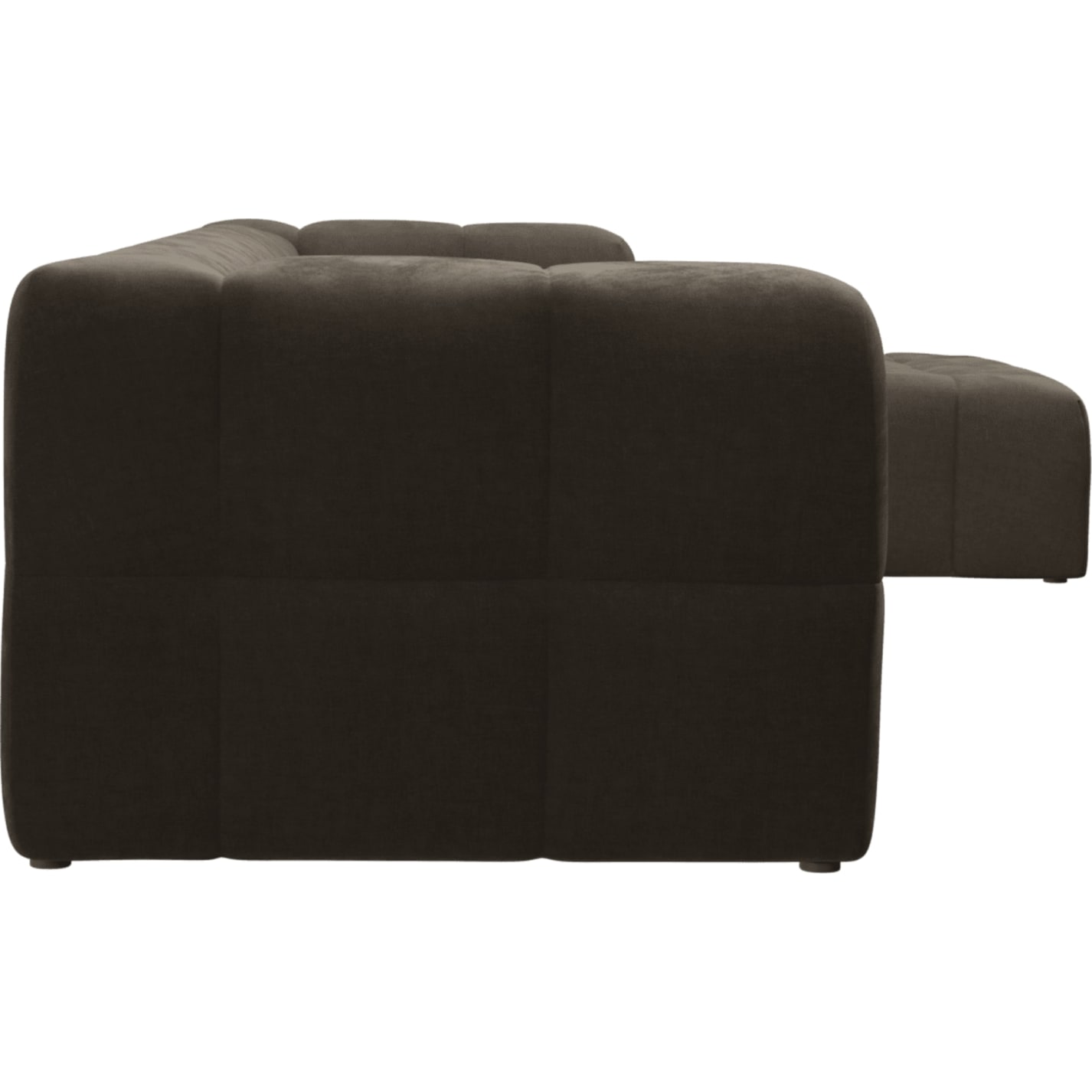 Lucello Muse Mink Modular Sofa with Ottoman - 5 Piece color Muse Mink