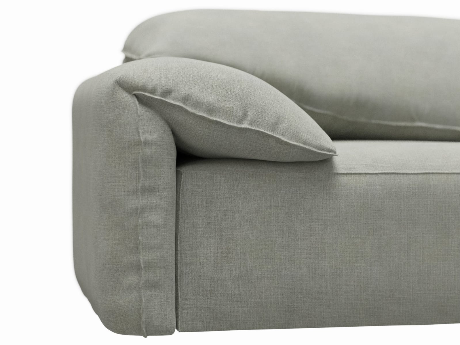 Clarence Toorak Pebble 2 Seat Left Arm Facing Sofa Module color Toorak Pebble