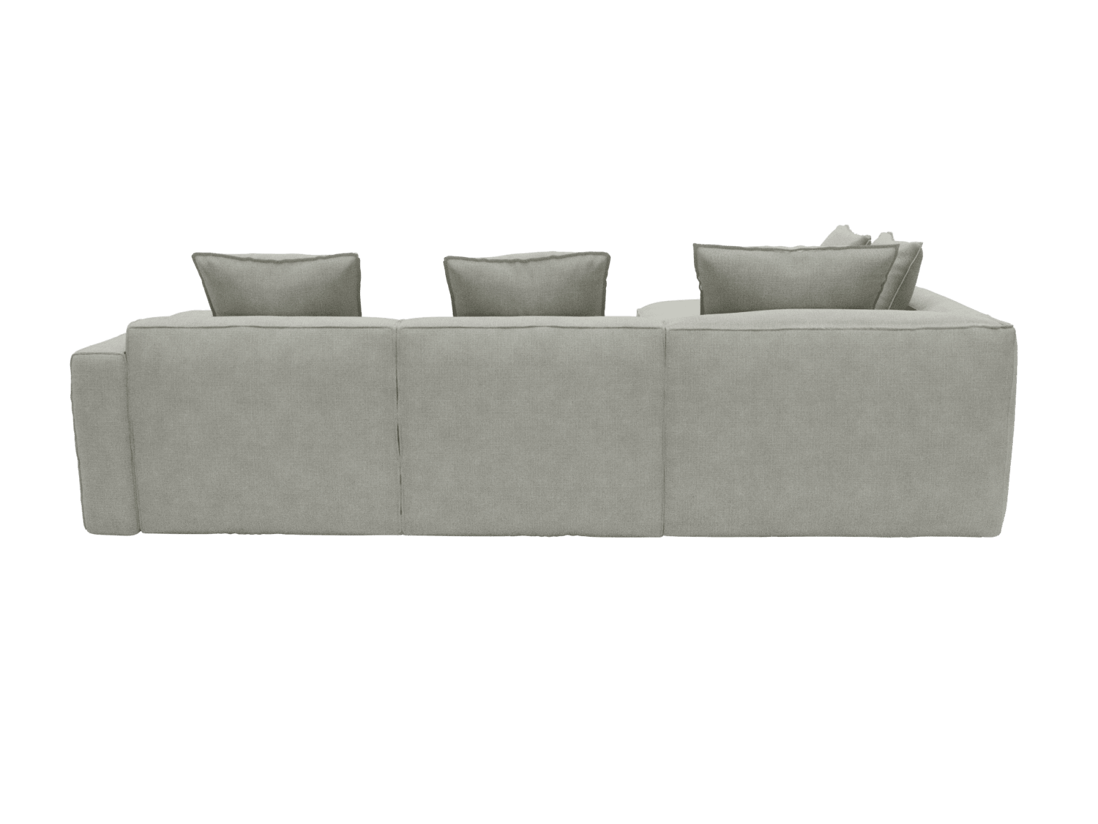 Riley Apt Toorak Pebble Sofa - 5 Seater LAF Terminal color Toorak Pebble