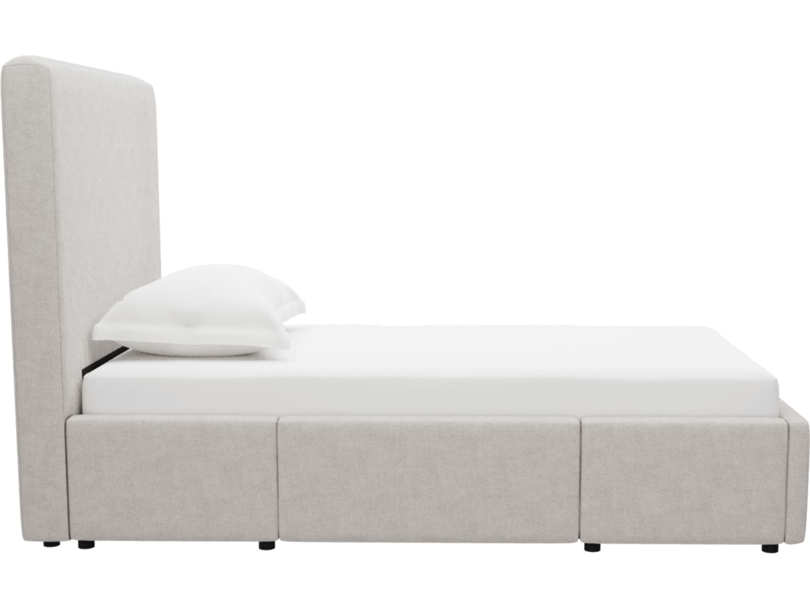 Aria Avon Mineral Left Drawer Storage Bed color Avon Mineral