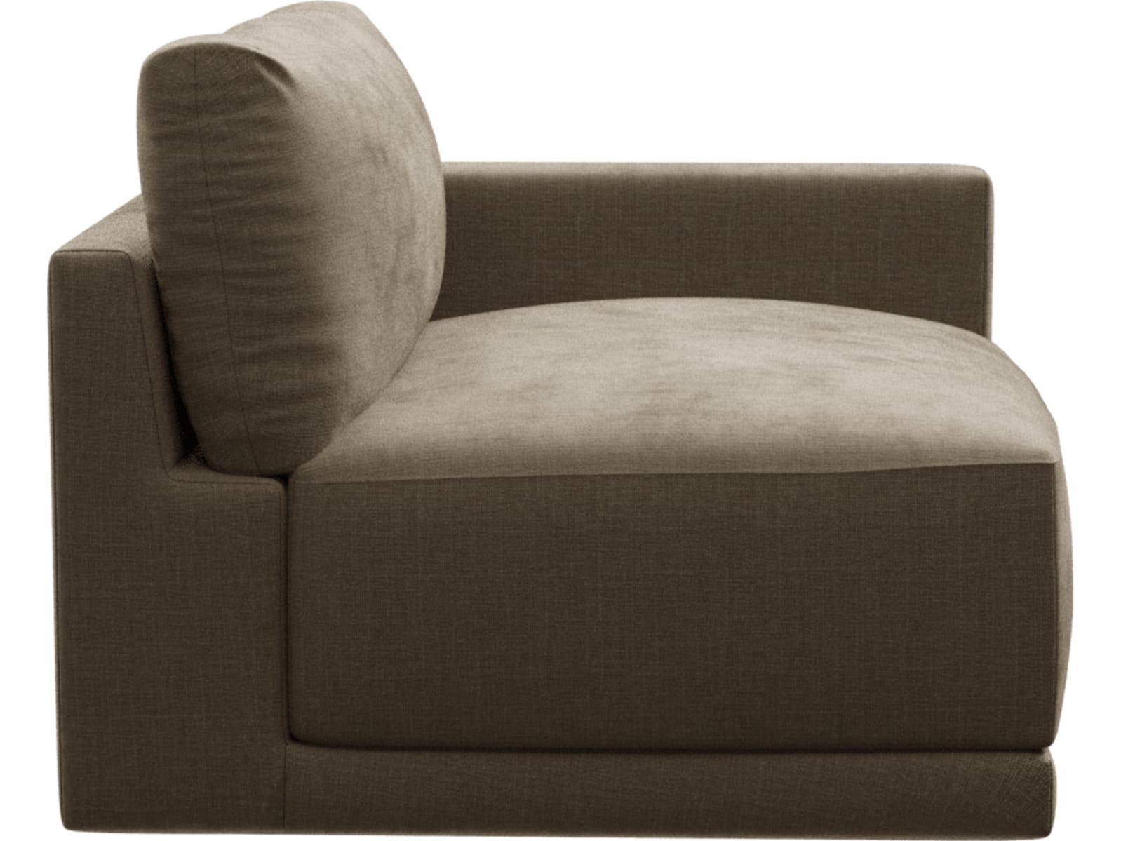 Haven Tribute Walnut Right Arm Facing Chair Sofa Module color Tribute Walnut