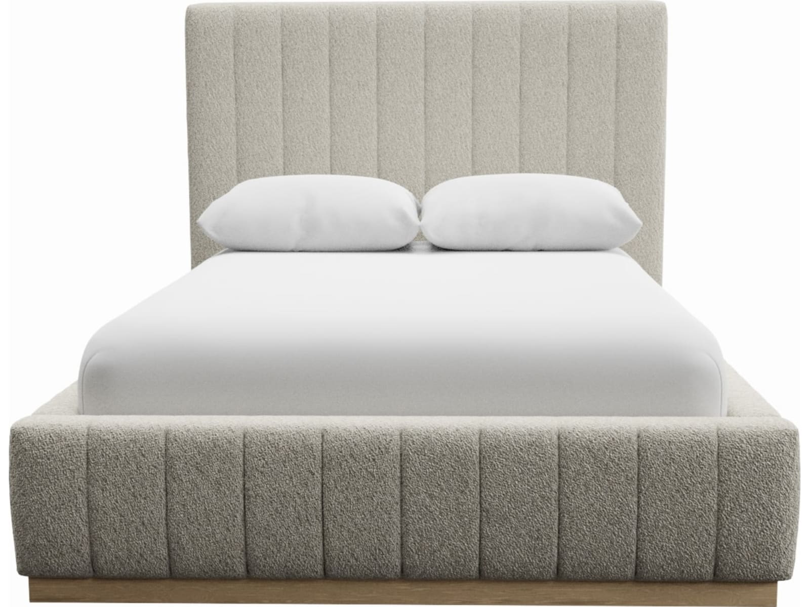 Brentwood Gas Lift Bed Boucle Ivory color Boucle Ivory