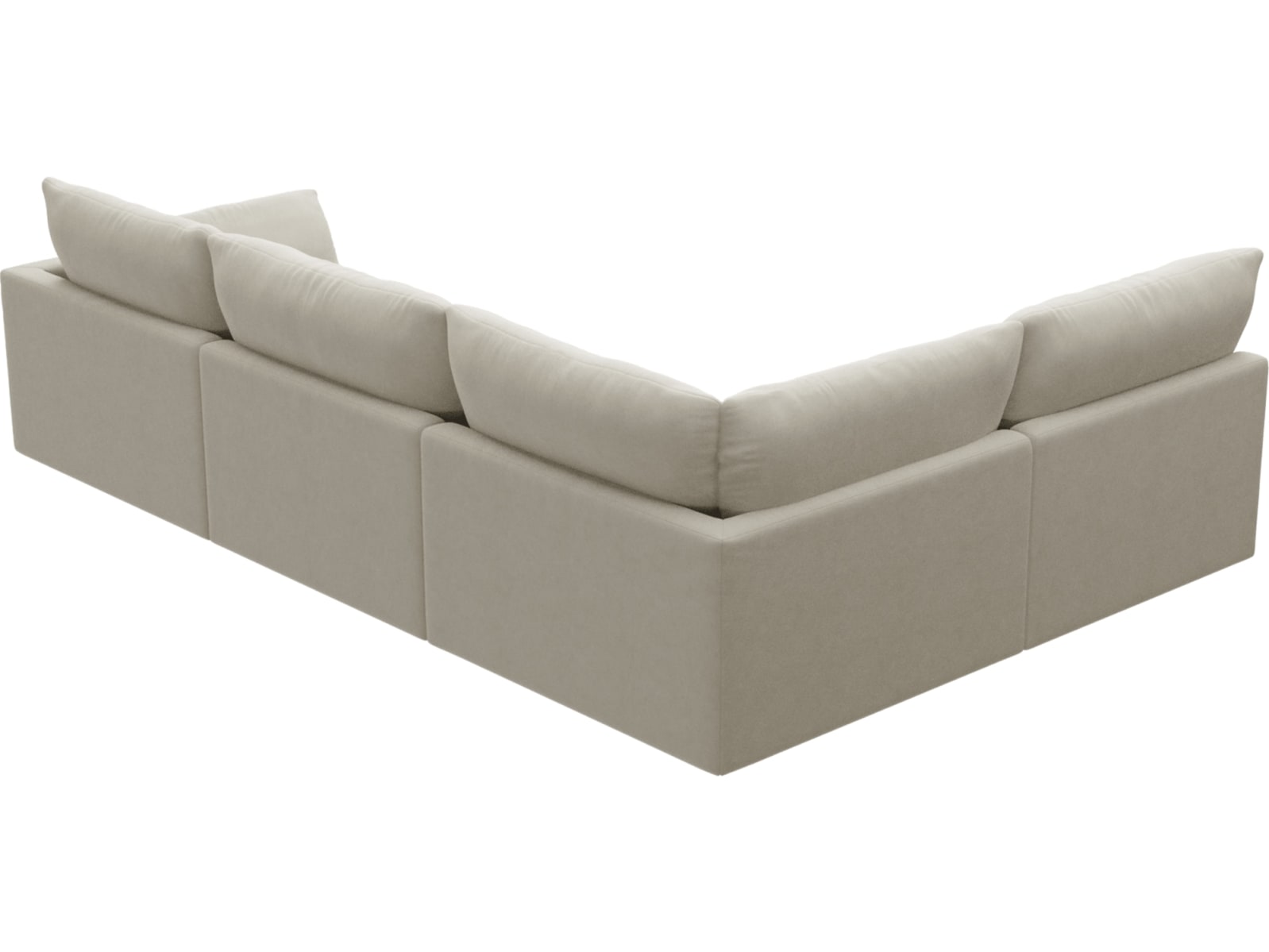 Willow Muse Flax Corner Sofa - 4 Seater LAF Terminal color Muse Flax