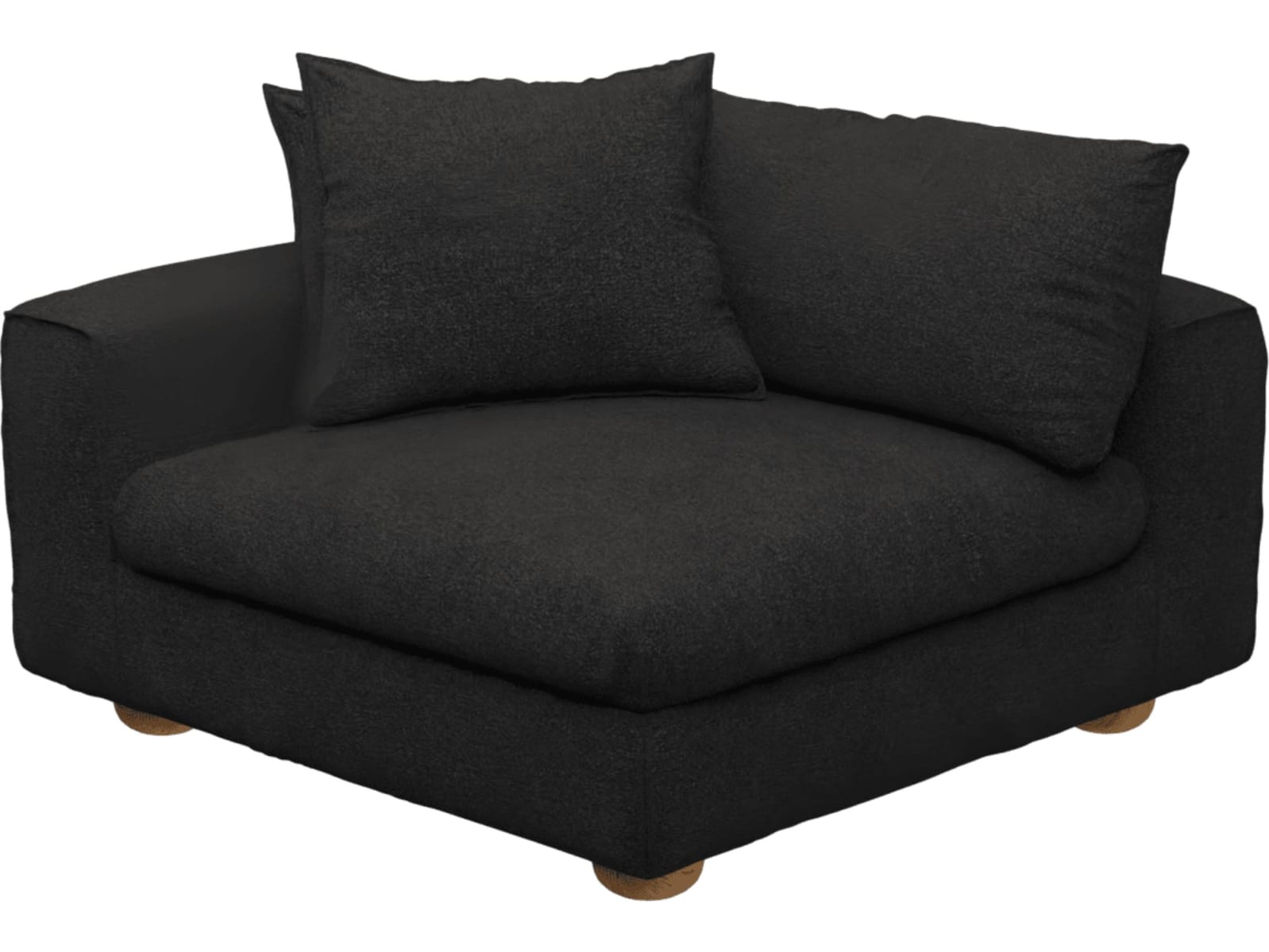 Tully California Charcoal Left Arm Facing Chair Module color California Charcoal