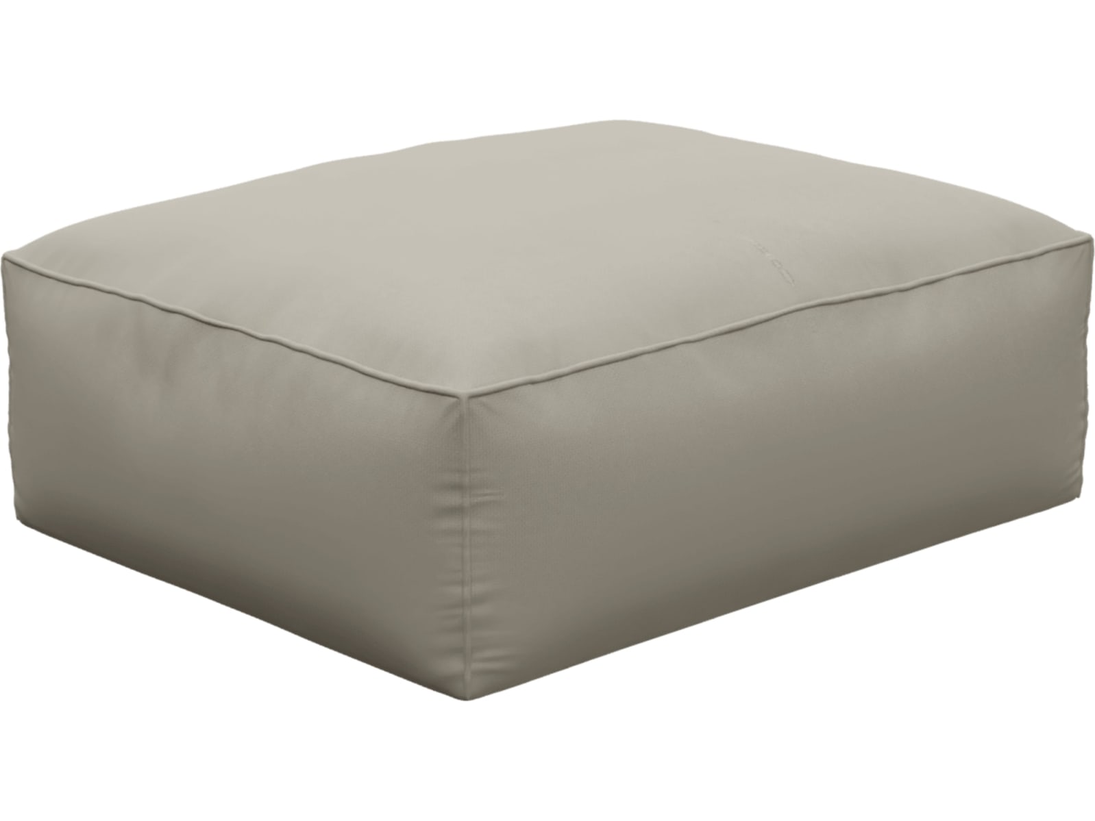 Riley Plaza Natural Modular Big Ottoman color Plaza Natural