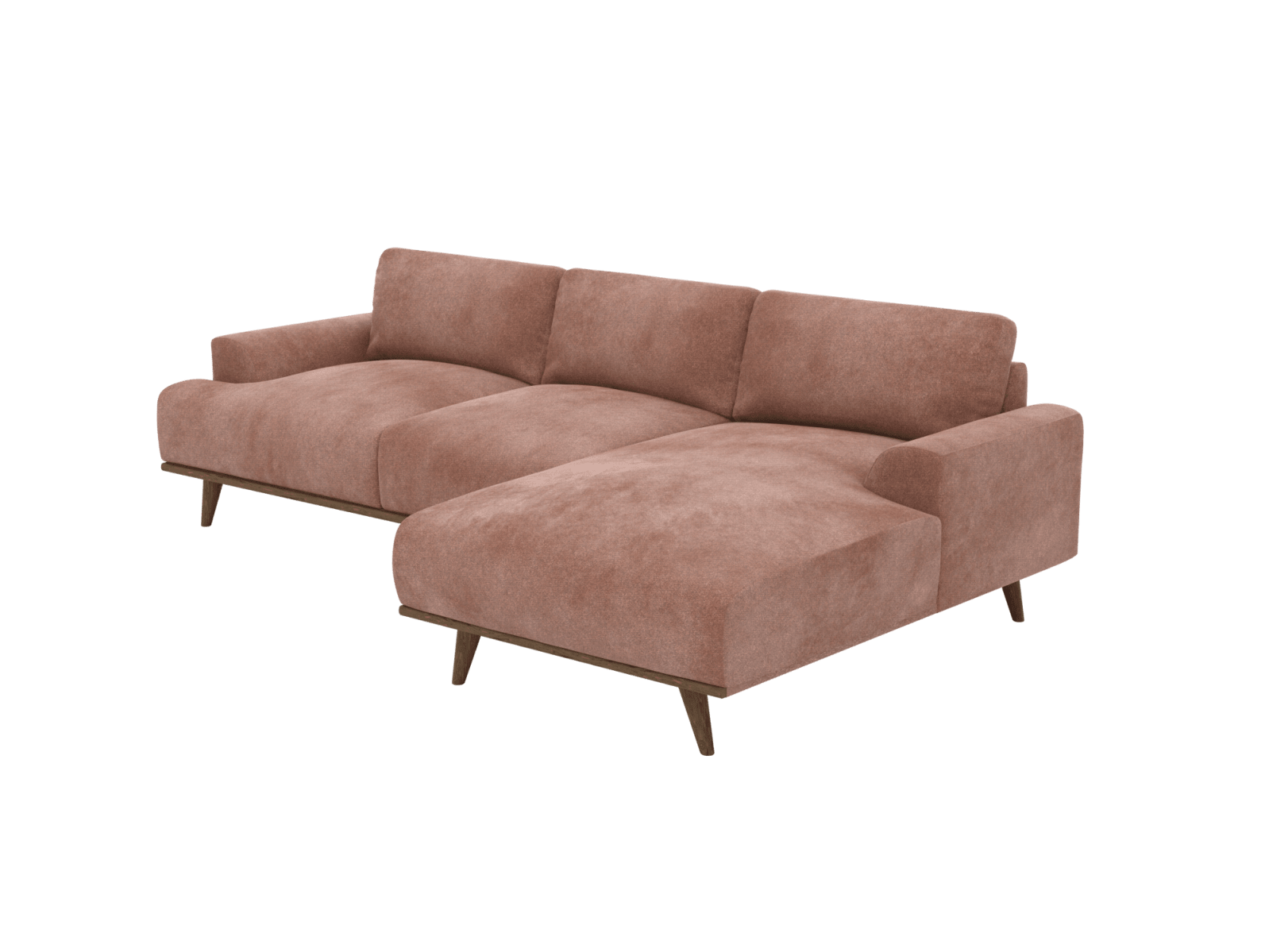 Dane Muse Dusk Chaise Sofa - 3 Seater color Muse Dusk