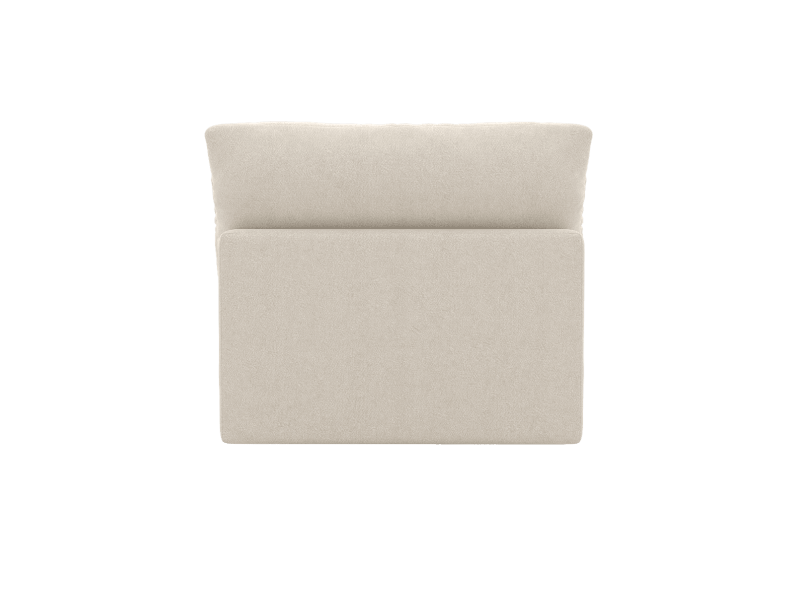 Willow Muse Flax Armless Sofa Module color Muse Flax