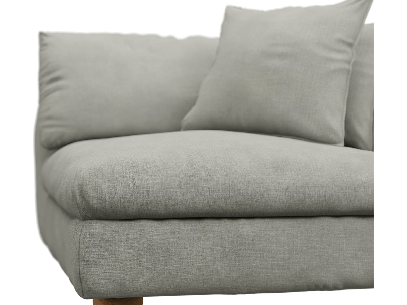 Tully Toorak Pebble Right Arm Facing Chair Module color Toorak Pebble