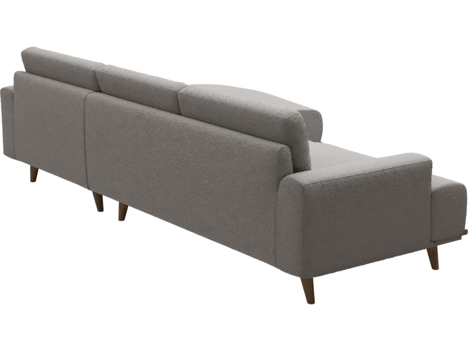 Dane Boucle Pumice Chaise Sofa - 3 Seater color Boucle Pumice