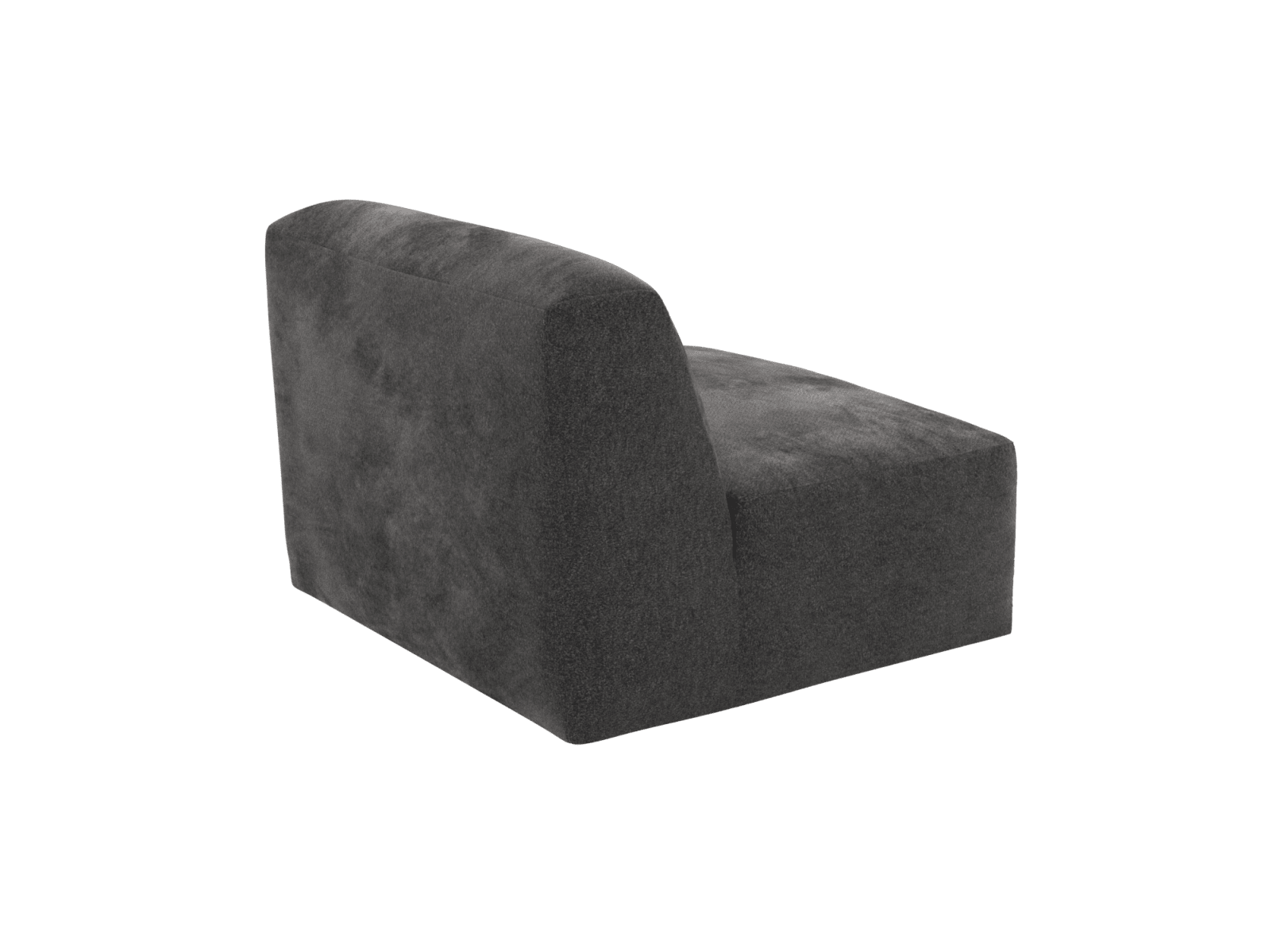 Copenhagen California Charcoal Armless Chair Sofa Module color California Charcoal