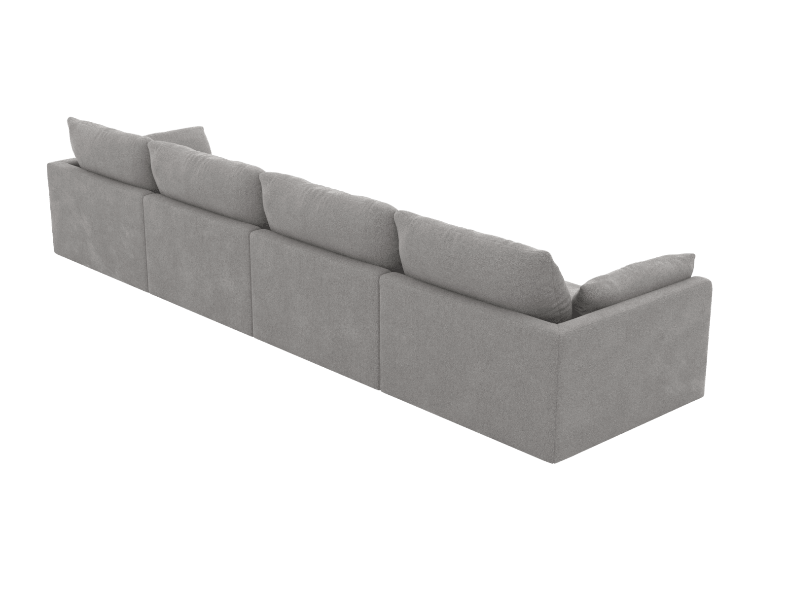 Willow Toorak Pebble Modular Sofa - 4 Seater color Toorak Pebble