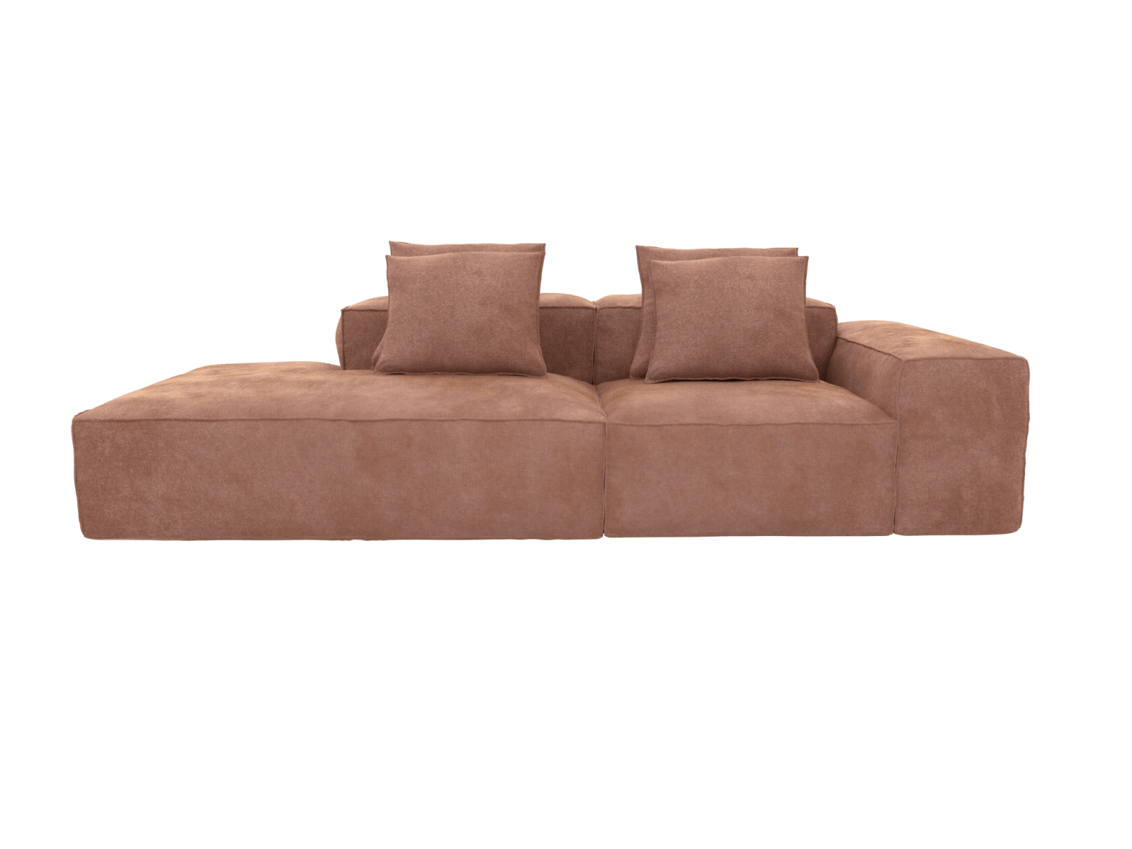 Riley Muse Dusk 3 Seater Terminal Left Modular Sofa color Muse Dusk