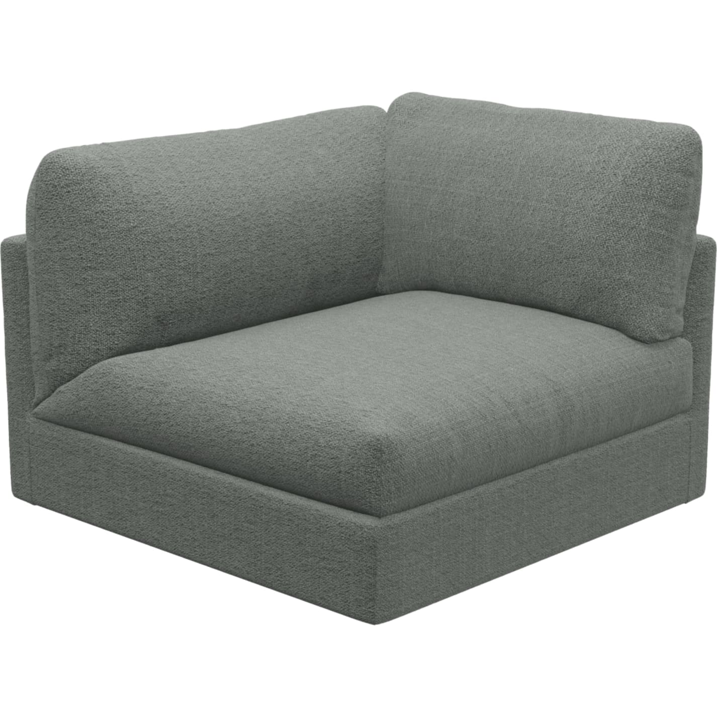 Finley Tribute Storm Left Arm Facing Sofa Chair Module color Tribute Storm