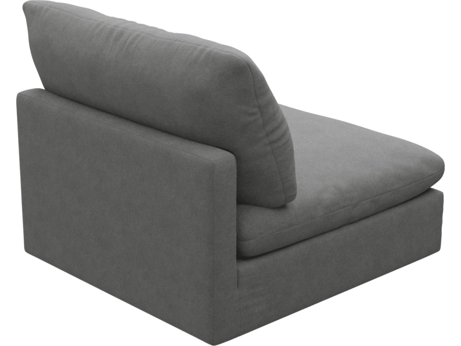 Willow Maya Flint Armless Sofa Module color Maya Flint