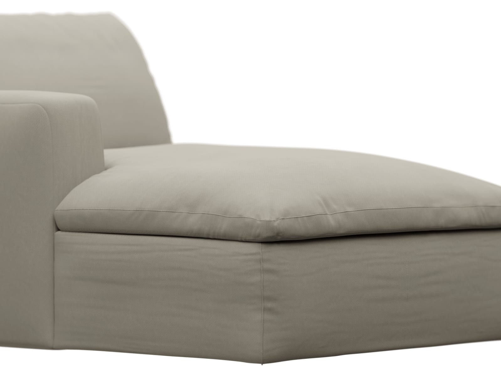 Cloud Deep Chaise Left Module Plaza Natural color Plaza Natural