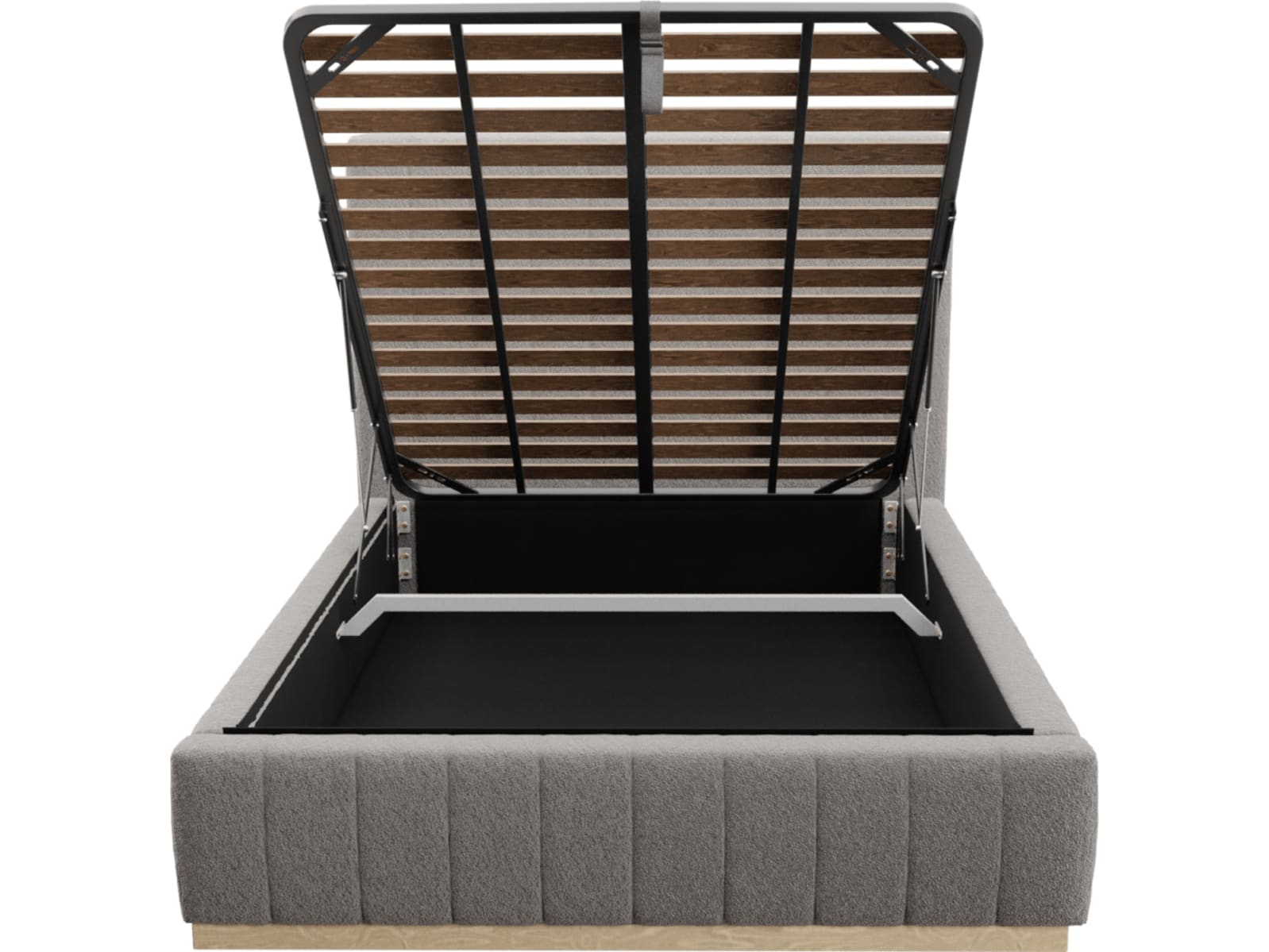 Brentwood Gas Lift Bed Boucle Pumice color Boucle Pumice