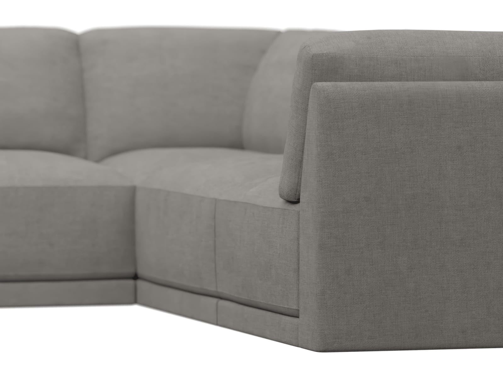 Emily Modular Sofa Isla Soft Grey - 5 Piece color Isla Soft Grey