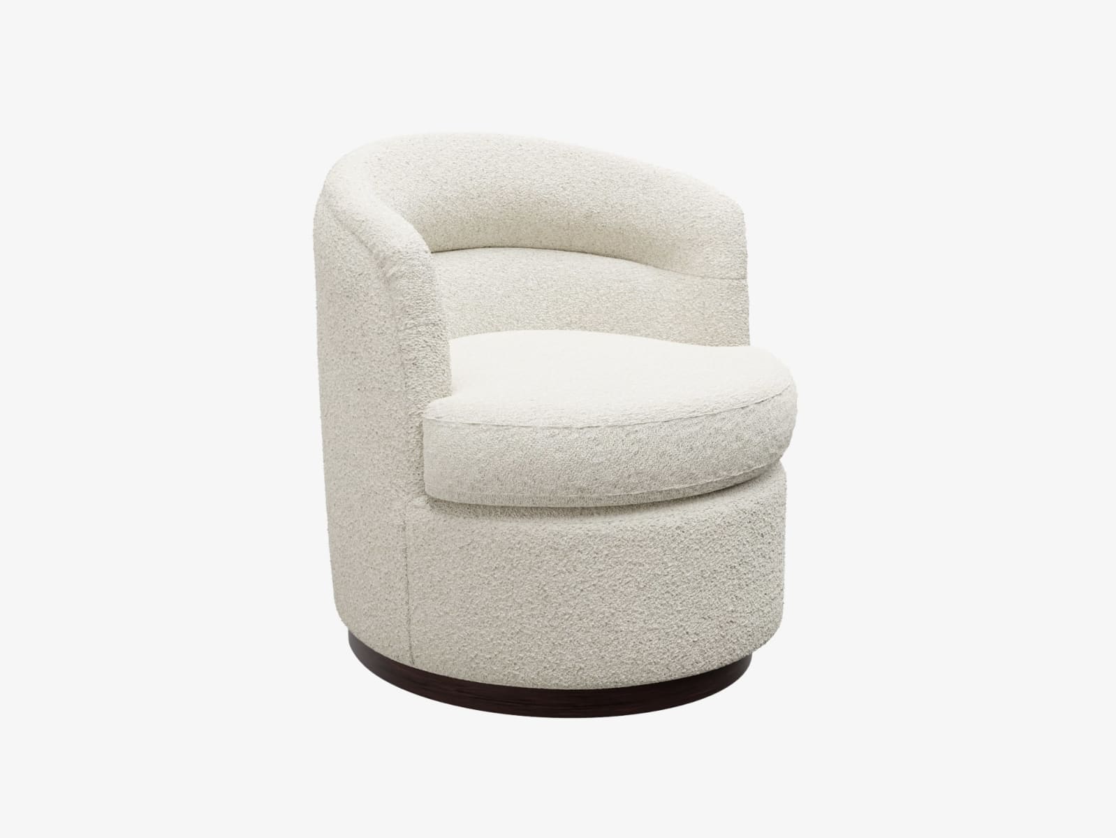 Penelope Swivel Chair Boucle Ivory color Boucle Ivory
