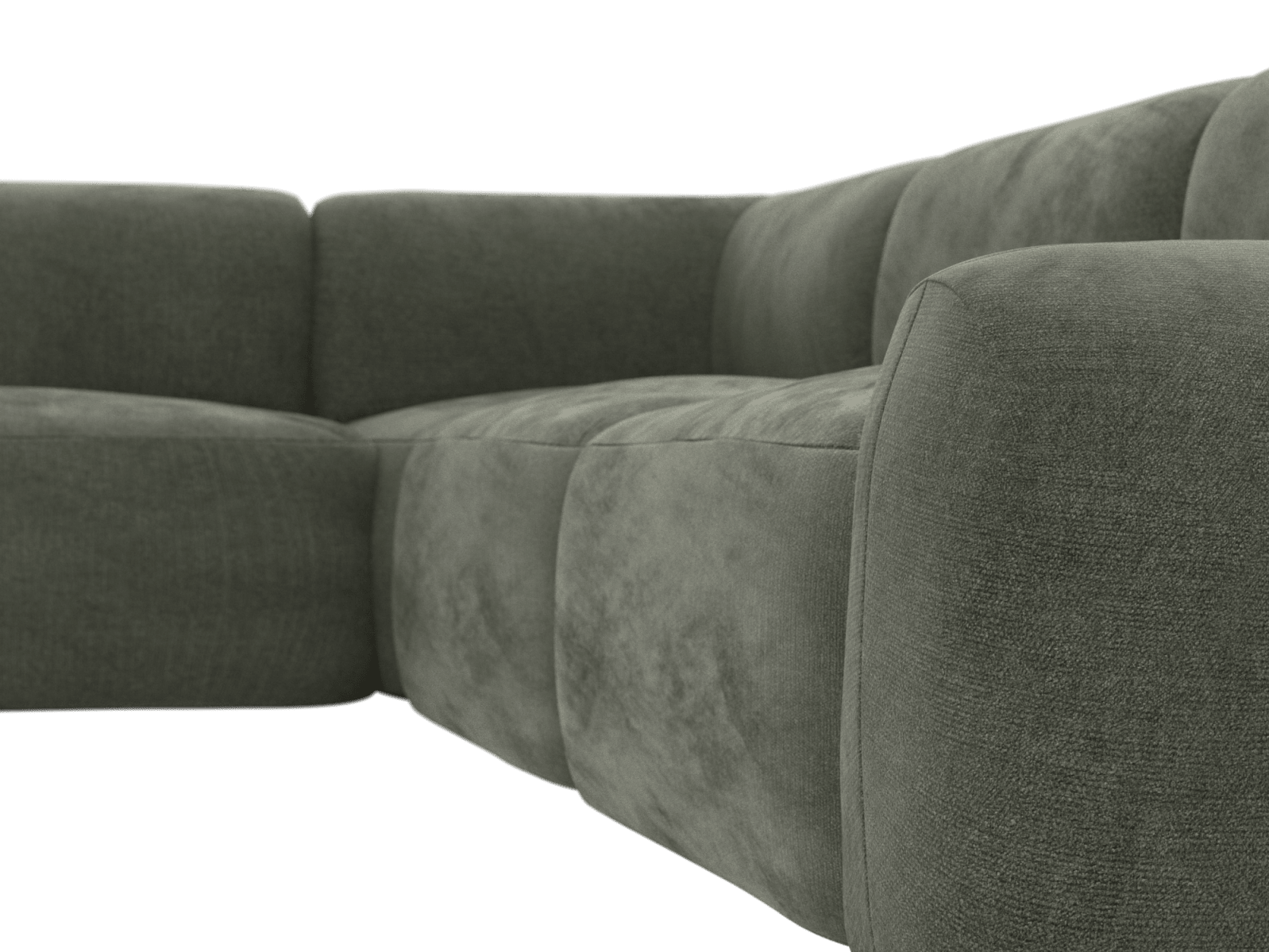 Beckett Tribute Dark Jade Modular Corner Sofa - 7 Seater color Tribute Dark Jade