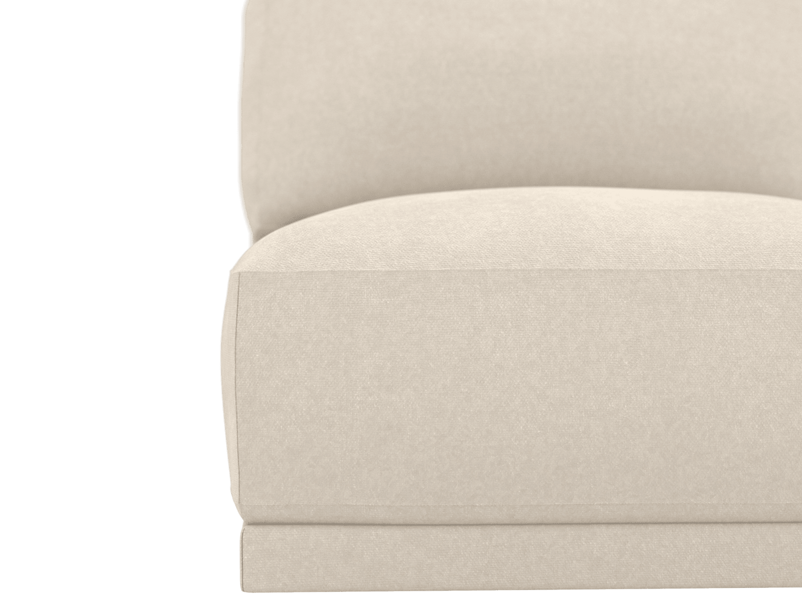 Emily Armless Chair Module Tribute Shell color Tribute Shell