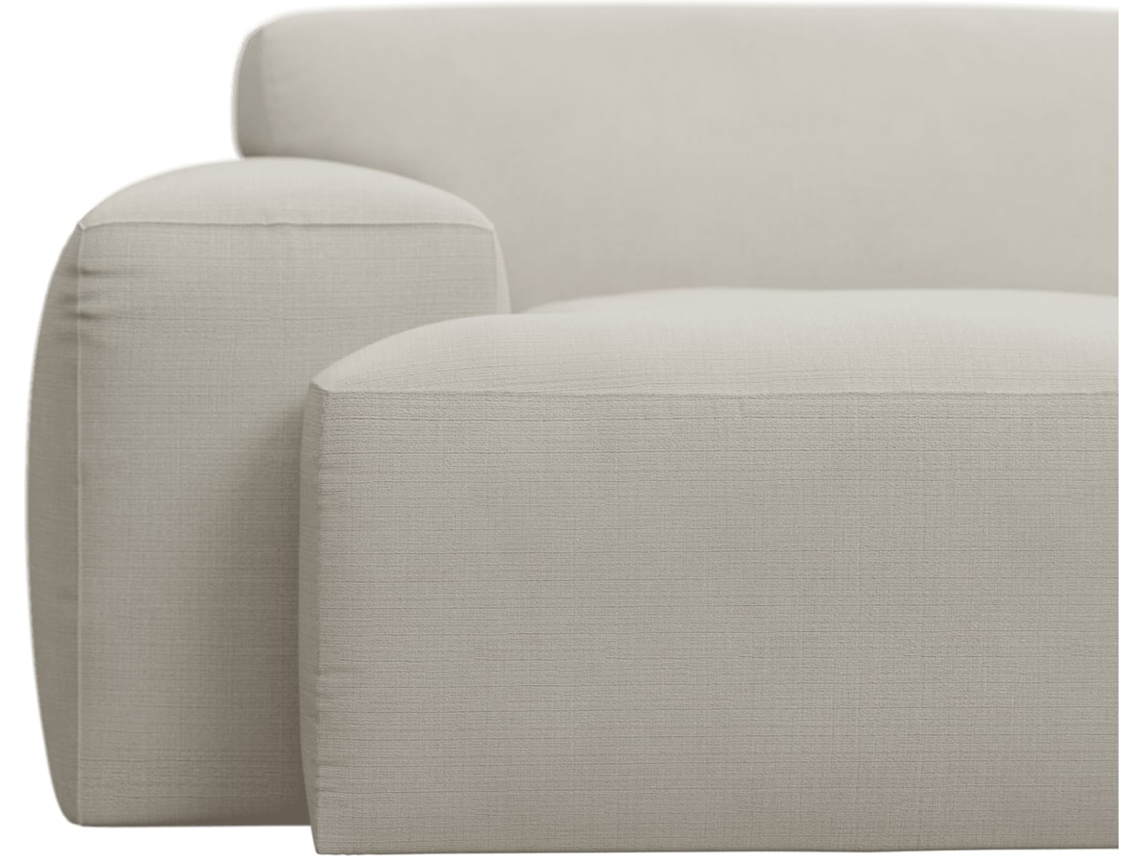 Copenhagen Toorak Pearl Chaise Sofa - 3 Seater color Toorak Pearl
