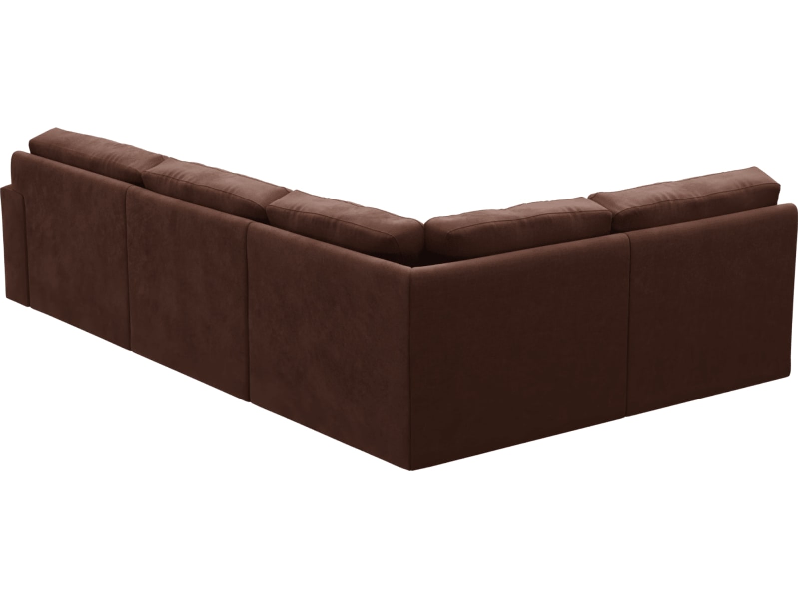 Monica Muse Rust Sofa - 4 Seater LAF Terminal color Muse Rust