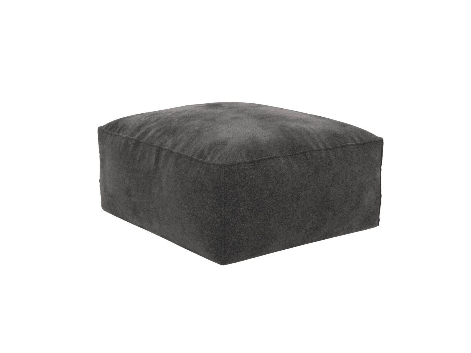 Riley California Charcoal Modular Small Ottoman color California Charcoal