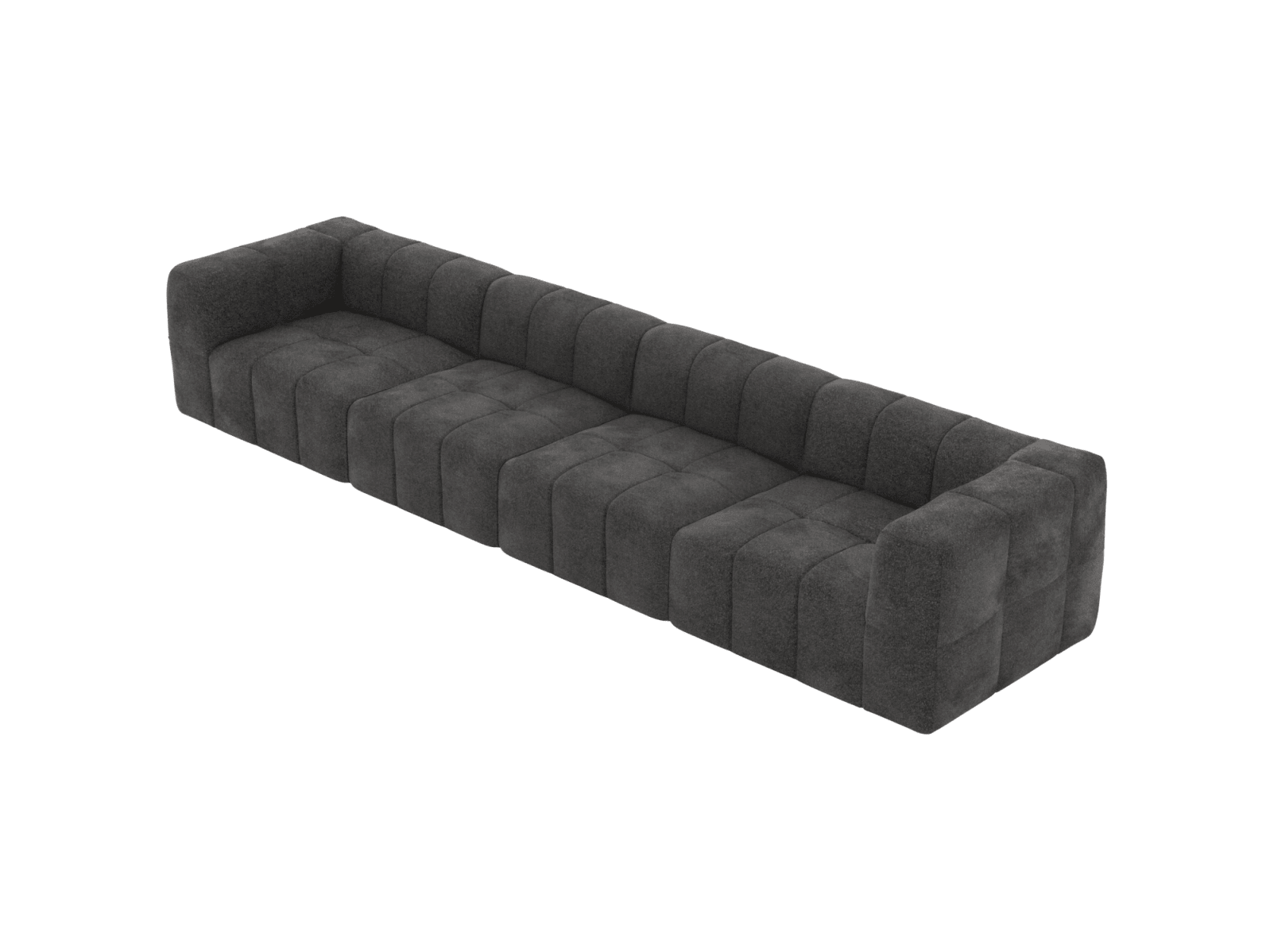 Lucello California Charcoal Modular Sofa - 4 Seater color California Charcoal