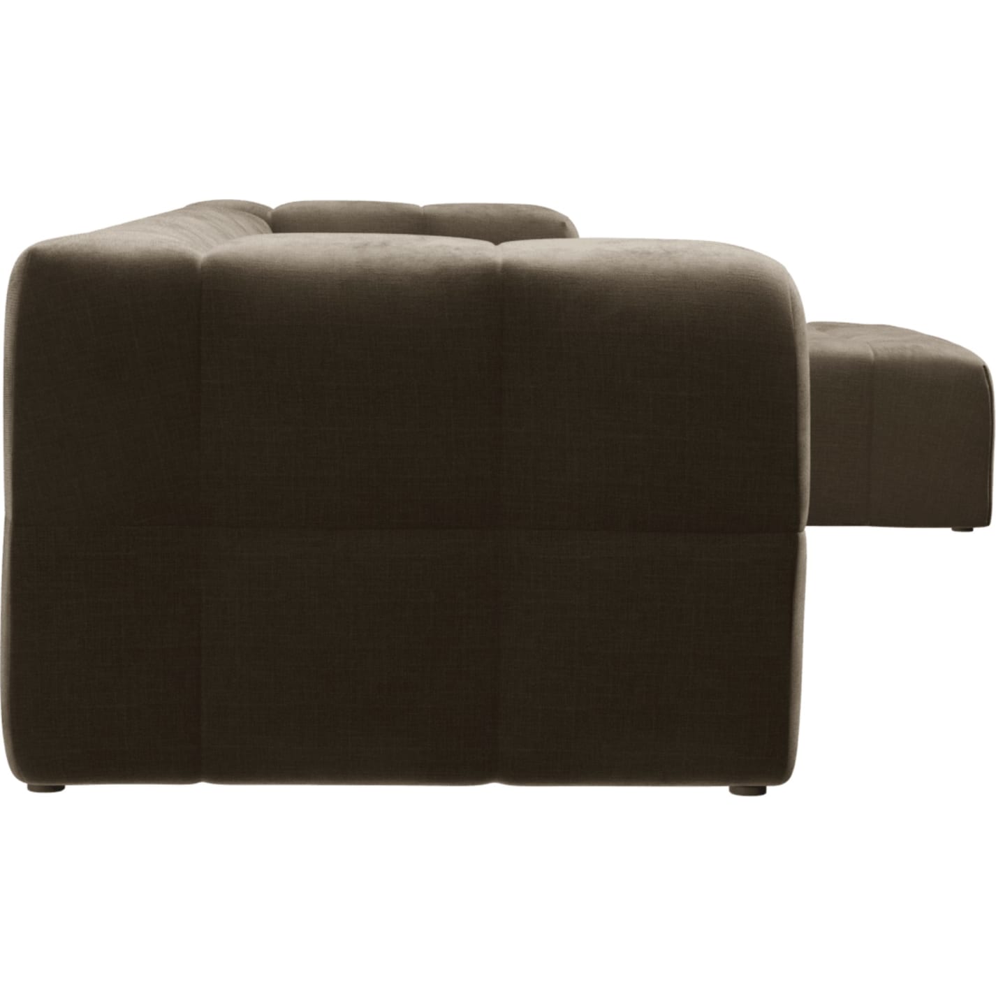 Lucello Tribute Walnut Modular Sofa with Ottoman - 5 Piece color Tribute Walnut