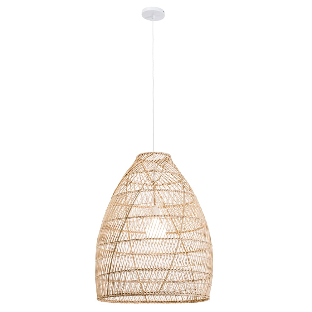 Velas Rattan Bell Ceiling Pendant color Natural