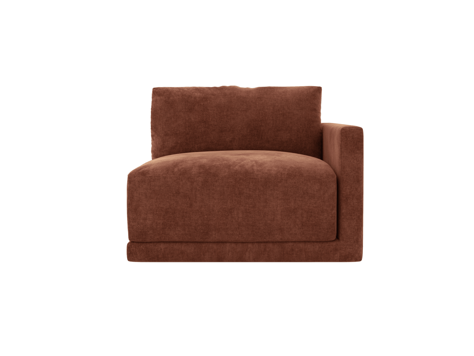 Haven Muse Rust Right Arm Facing Sofa Module color Muse Rust
