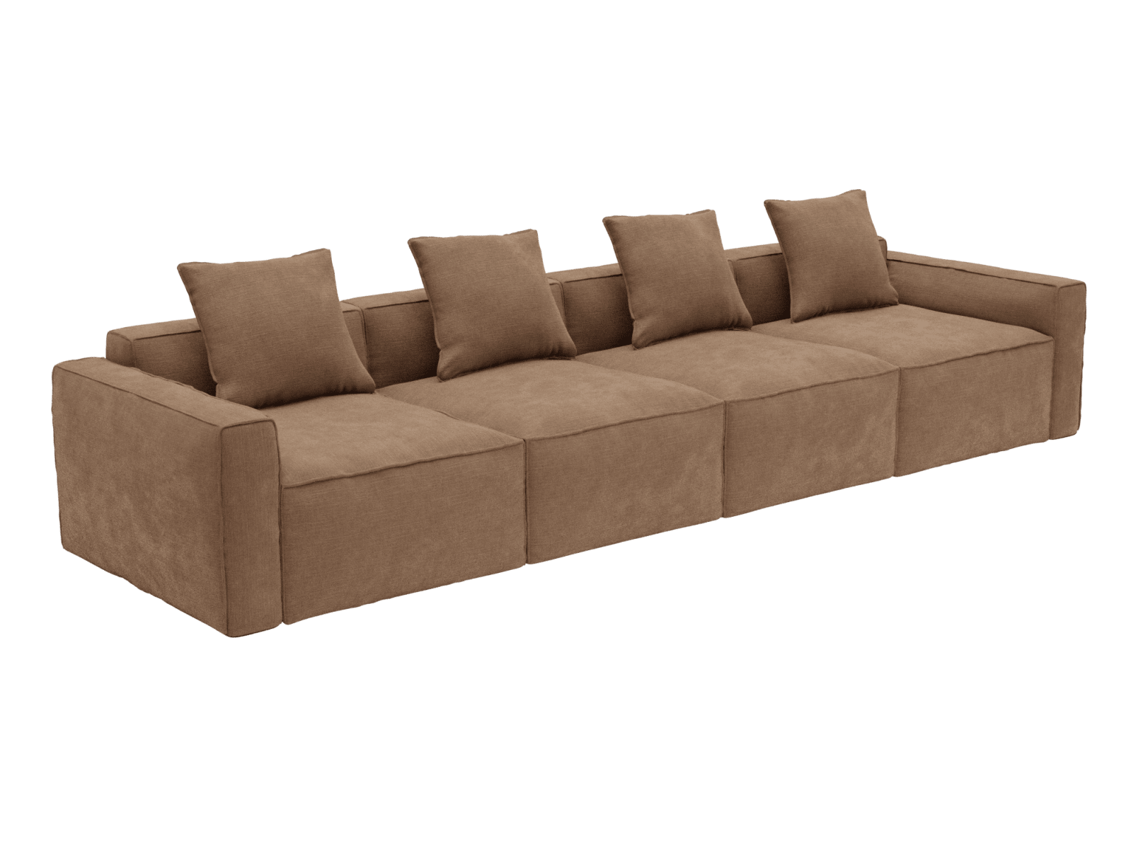 Riley Apt Tribute Chestnut Sofa - 4 Seater color Tribute Chestnut