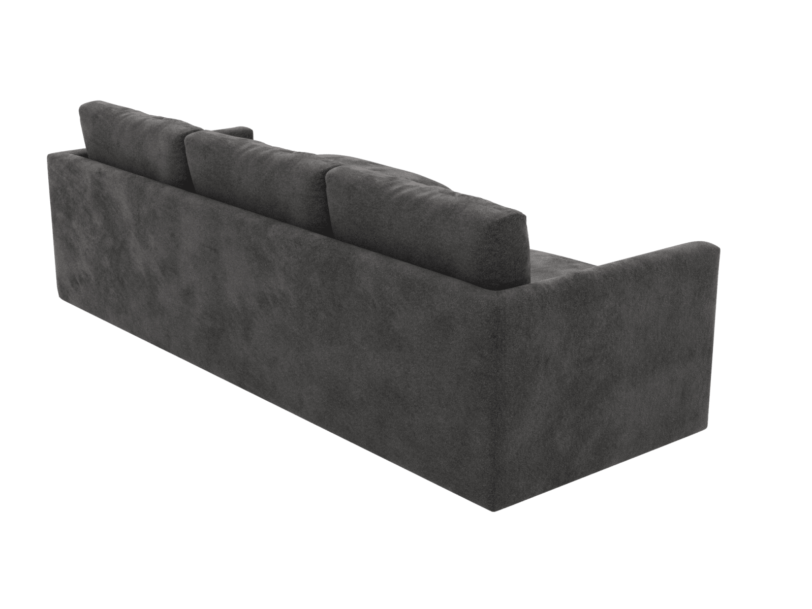 Haven Apt California Charcoal Chaise Sofa color California Charcoal