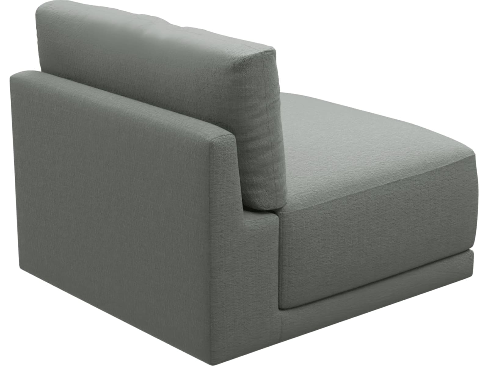 Haven Tribute Storm Armless Sofa Chair Module color Tribute Storm