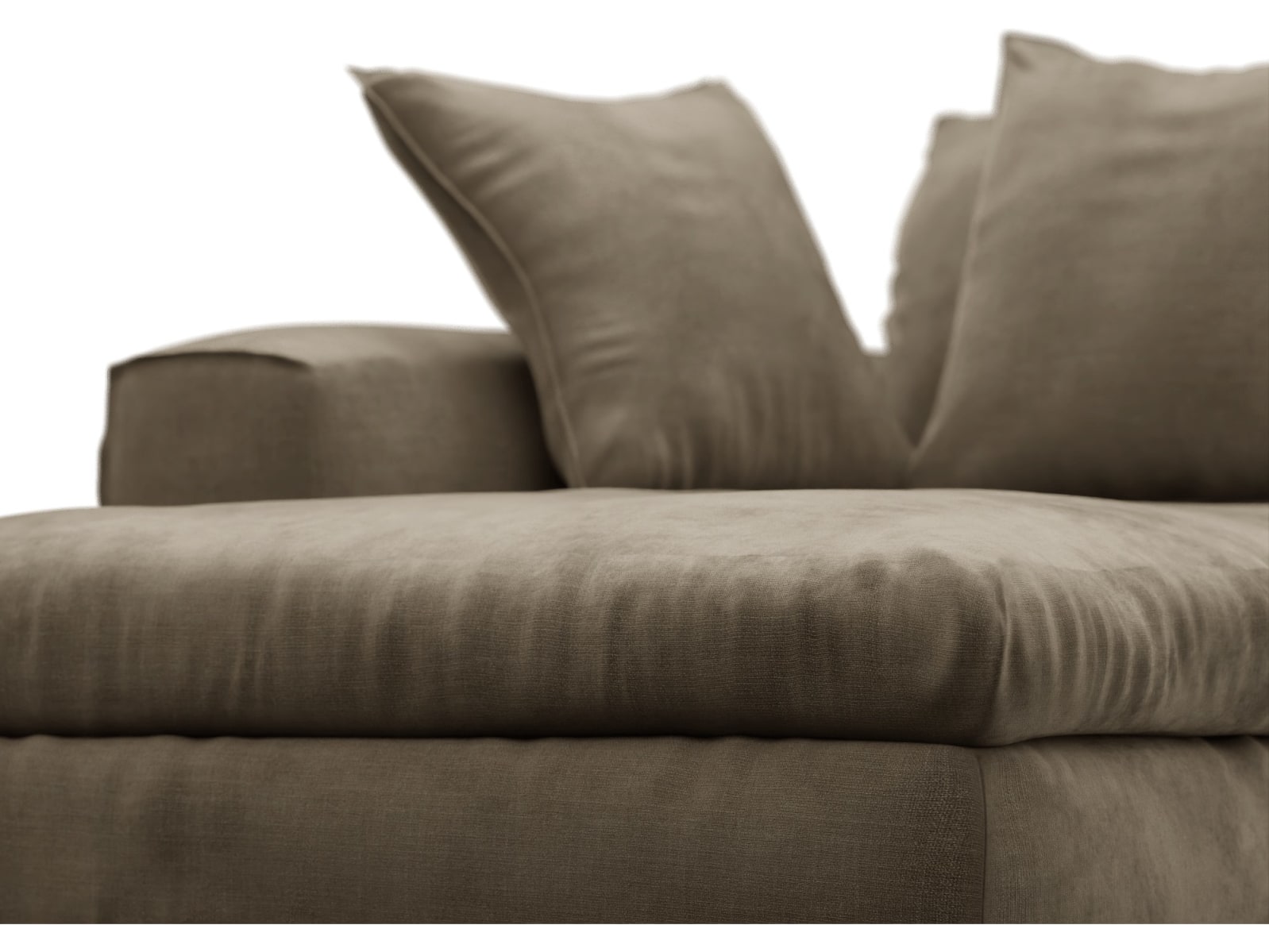 Tully Tribute Walnut Chaise Left Arm Facing Module color Tribute Walnut