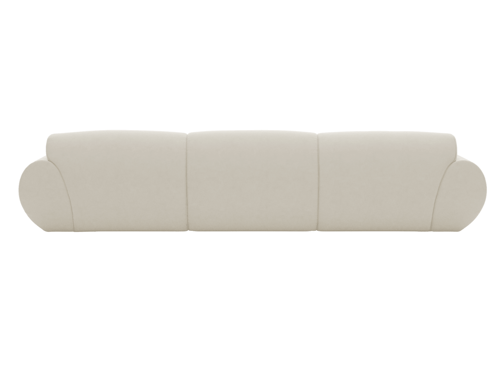 Malmo Muse Flax Chaise Sofa - 3 Seater color Muse Flax